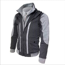 Load image into Gallery viewer, ZOGAA Winter Jacket Men Casual Double Zipper Fake Two Tops Jackets Warm Cardigan Loose Plus Size Overcoat Men Jackets and Coats
