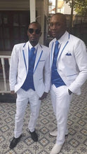 Load image into Gallery viewer, Fnoexw  Customized 2018 Red Groom Tuxedos Wedding Party Suit business Groomsman Suit mens wedding suits ( jacket+Pants+vest+tie)