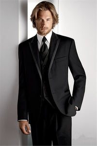 Fnoexw  Customized 2018 Red Groom Tuxedos Wedding Party Suit business Groomsman Suit mens wedding suits ( jacket+Pants+vest+tie)
