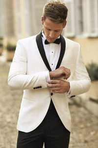 Fnoexw  Customized 2018 Red Groom Tuxedos Wedding Party Suit business Groomsman Suit mens wedding suits ( jacket+Pants+vest+tie)