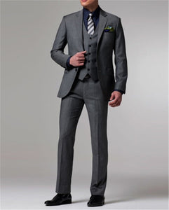Fnoexw  Customized 2018 Red Groom Tuxedos Wedding Party Suit business Groomsman Suit mens wedding suits ( jacket+Pants+vest+tie)