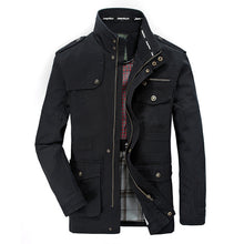 Load image into Gallery viewer, New Plus Size 7XL 8XL Autumn Military Jacket Men Cotton Brand Outwear Multi-pocket Mens Jackets Long Coat Male Chaqueta Hombre