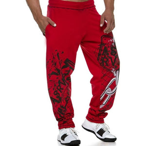 muscle men's Sweatpants fitness training joggers casual Autumn cotton Sweatpants Fashion streetwear pants men Elastic waistband