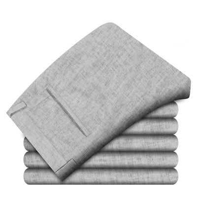 Plus Size 38 New 2019 Men Summer Linen Pants Cotton Casual Trousers,Breathable,High Quality Men's pants