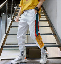 Load image into Gallery viewer, Hip Hop Streetwear Men&#39;s Splice Joggers Pants Fashion Men Casual Cargo Pant Trousers High Street Elastic Waist Harem Pant Men