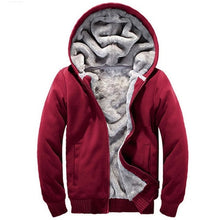 Load image into Gallery viewer, Winter Men Jackets Fleece Warm Hood Thick Parka Velvet Windproof Coats Cardigan Sweatshirts Hoodies Zipper Men Hoodie Jacket