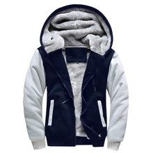 Load image into Gallery viewer, Winter Men Jackets Fleece Warm Hood Thick Parka Velvet Windproof Coats Cardigan Sweatshirts Hoodies Zipper Men Hoodie Jacket
