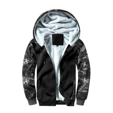 Load image into Gallery viewer, Winter Men Jackets Fleece Warm Hood Thick Parka Velvet Windproof Coats Cardigan Sweatshirts Hoodies Zipper Men Hoodie Jacket