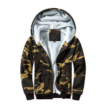 Load image into Gallery viewer, Winter Men Jackets Fleece Warm Hood Thick Parka Velvet Windproof Coats Cardigan Sweatshirts Hoodies Zipper Men Hoodie Jacket