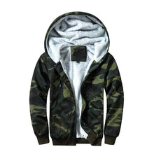 Load image into Gallery viewer, Winter Men Jackets Fleece Warm Hood Thick Parka Velvet Windproof Coats Cardigan Sweatshirts Hoodies Zipper Men Hoodie Jacket