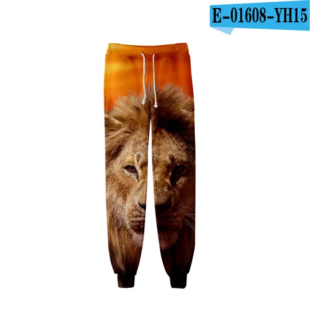The Lion King Simba 2019  3D Pants High Quality Sports Pants Trousers Fashion Popular Trend Comfortable Casual Pants
