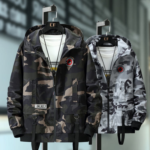 Plus Size 10XL 9XL 8XL 7XL  Bomber Military Jacket Men Camouflage Casual Jacket Men  Autumn Fashion Male Windbreaker Hooded Coat