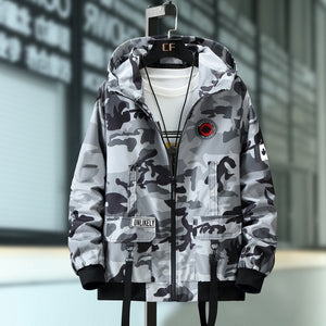 Plus Size 10XL 9XL 8XL 7XL  Bomber Military Jacket Men Camouflage Casual Jacket Men  Autumn Fashion Male Windbreaker Hooded Coat