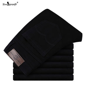 New Design Casual Men Pants Cotton Slim Pant Straight Trousers Fashion Business Solid Pants Men Pantalon Pantalones Hombre Homme