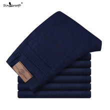 Load image into Gallery viewer, New Design Casual Men Pants Cotton Slim Pant Straight Trousers Fashion Business Solid Pants Men Pantalon Pantalones Hombre Homme
