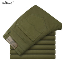Load image into Gallery viewer, New Design Casual Men Pants Cotton Slim Pant Straight Trousers Fashion Business Solid Pants Men Pantalon Pantalones Hombre Homme