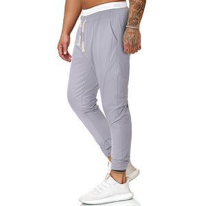 Adisputent Autumn Men's Trousers Bodybuilding streetwear Sports Pants Sweatpants joggers Running Sports Men Solid Zipper Pocket