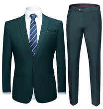 Load image into Gallery viewer, 2019 Asian Size Mens Suits Set Grey Formal Blazer pants Marriage Tuxedo male 2 Piece suit set Terno wedding mens suit slim fit
