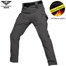 Load image into Gallery viewer, IX9 Winter Tactical Pants Warm Waterproof Soft Shell Fleece Cargo Pants Men Military Camouflage Army Man Casual Trousers Women