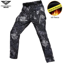 Load image into Gallery viewer, IX9 Winter Tactical Pants Warm Waterproof Soft Shell Fleece Cargo Pants Men Military Camouflage Army Man Casual Trousers Women