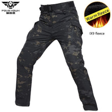 Load image into Gallery viewer, IX9 Winter Tactical Pants Warm Waterproof Soft Shell Fleece Cargo Pants Men Military Camouflage Army Man Casual Trousers Women