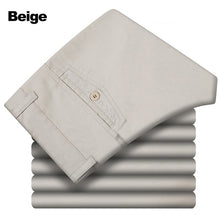 Load image into Gallery viewer, Pants Men Size29-42 Spring Autumn Straight Pant 100% Cotton 55-120 kg Men Wear Comfortable warm Trousers Male Clothing