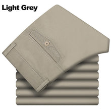 Load image into Gallery viewer, Pants Men Size29-42 Spring Autumn Straight Pant 100% Cotton 55-120 kg Men Wear Comfortable warm Trousers Male Clothing