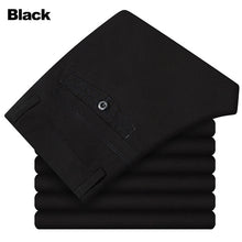 Load image into Gallery viewer, Pants Men Size29-42 Spring Autumn Straight Pant 100% Cotton 55-120 kg Men Wear Comfortable warm Trousers Male Clothing