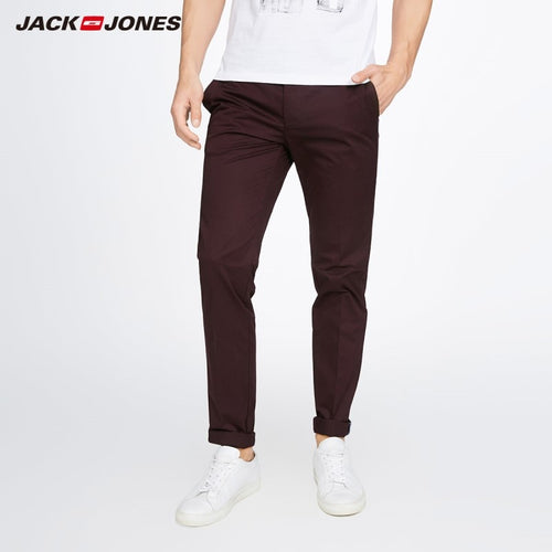 JackJones Men's Stretch Pants casual trousers Business Casual Slim Classic Trousers Pencile Pants Mens 217314519