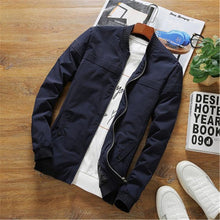 Load image into Gallery viewer, TANG 2019 Hot Sale New High Quality Man&#39;s Jacket Fashion Slim Teens Black Gray Blue Male Jacket Plus Size 5XL