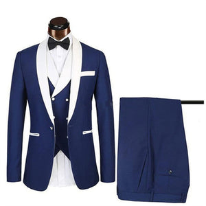 Houndstooth Custom Made Mens Checkered Suit Dresses Tailored black Weave Hounds Tooth Check wedding men suits jacket+pants+vest