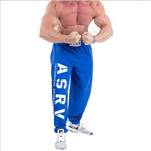 Load image into Gallery viewer, muscle men&#39;s Sweatpants fitness training joggers casual Autumn cotton Sweatpants Fashion streetwear pants men Elastic waistband
