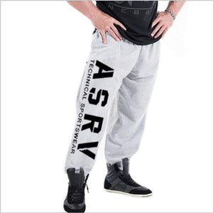 muscle men's Sweatpants fitness training joggers casual Autumn cotton Sweatpants Fashion streetwear pants men Elastic waistband