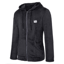 Load image into Gallery viewer, Mens New Fashion Casual Zipper Loose Double-Sided Plush Hooded  Jackets Clothing US Size Up to 3XL Hip Hop Slim Fit Pilot Coat