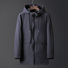 Load image into Gallery viewer, Plus 8XL  7XL 6XL Spring Autumn New Slim Fit Young Men Hooded Jacket Thin Jackets Brand Casual Windbreaker Top Quality black