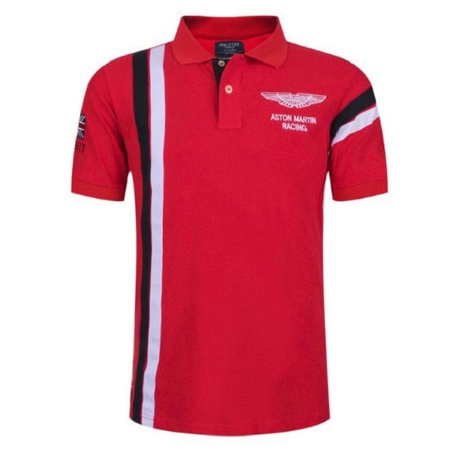 Size 6X Air Force No. 1 High Quality Embroidery Men's Polo Shirt Summer Homme Brand Red Navy Polo Shirts;YA238