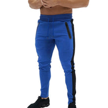 Load image into Gallery viewer, Men 2019 Fashion Sweatpants Casual Color Side Stripe New Fitness Trousers Stitching Elastic Soft Slim Fit Sports Pencil Pants