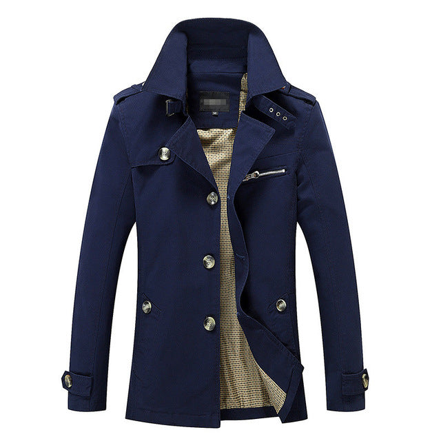 MRMT 2019 New Men's Jacket Coat Long Casual Overcoat for Male Jacket Trench Coat Outer Wear Clothing