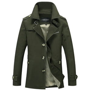 MRMT 2019 New Men's Jacket Coat Long Casual Overcoat for Male Jacket Trench Coat Outer Wear Clothing