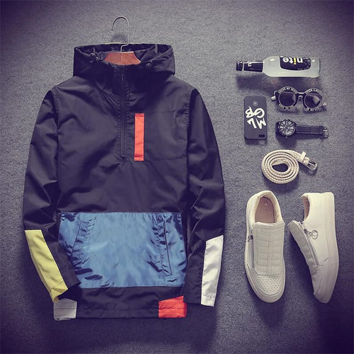 New 2019 Casual Men's Jackets Waterproof Spring Hooded Coats Men Outerwear Casual Brand Male Clothing Plus Size M-5XL