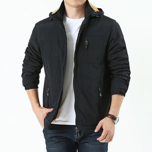 DIMUSI Winter Mens Jacket Male Thick Fleece Warm Army Tactical Windbreaker Jacket Mens Outwear Breathable Hooded Coats Clothing