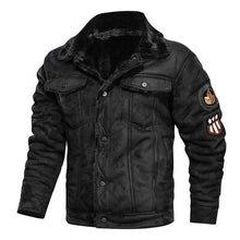 Load image into Gallery viewer, DIMUSI Winter Men Bomber Jacket Casual Mens Thick Fleece Army Tactical Coats Fashion Men Fur Collar Windbreaker Jackets Clothing