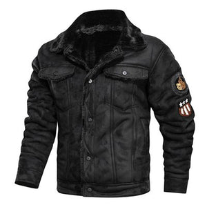DIMUSI Winter Men Bomber Jacket Casual Mens Thick Fleece Army Tactical Coats Fashion Men Fur Collar Windbreaker Jackets Clothing