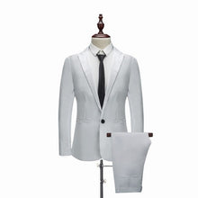 Load image into Gallery viewer, LITTHING 2019 New Male Wedding Prom Suit Green Slim Fit Tuxedo Men Formal Business Work Wear Suits 2Pcs Set (Jacket+Pants)