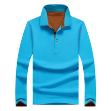 Load image into Gallery viewer, TANGNEST 2019 Hot Sale Long-sleeve Polo Shirt Plus 5 Colors Casual Turn-down Collar Polo Good Quality Polo Shirt Men MTP452