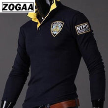 Load image into Gallery viewer, Zogaa 2018 Hot Sale Men Polo Shirt Turn-down Collar Mens Polo Shirts Men Fashion Men&#39;s Thin Casual Slim Long Sleeved Polo Shirts