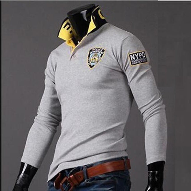 Zogaa 2018 Hot Sale Men Polo Shirt Turn-down Collar Mens Polo Shirts Men Fashion Men's Thin Casual Slim Long Sleeved Polo Shirts
