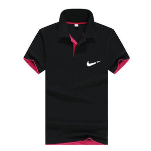 Men‘s Business Casual Polo shirt Brand clothing Male Summer Print polo Shirt Cotton Men Solid Polo Homme Men Golf Costume Jersey