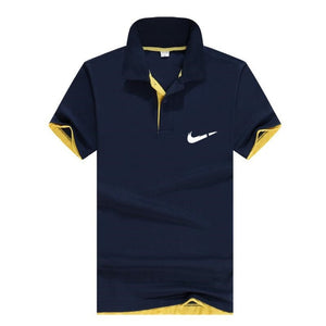 Men‘s Business Casual Polo shirt Brand clothing Male Summer Print polo Shirt Cotton Men Solid Polo Homme Men Golf Costume Jersey