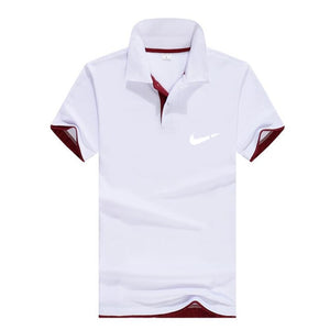 Men‘s Business Casual Polo shirt Brand clothing Male Summer Print polo Shirt Cotton Men Solid Polo Homme Men Golf Costume Jersey